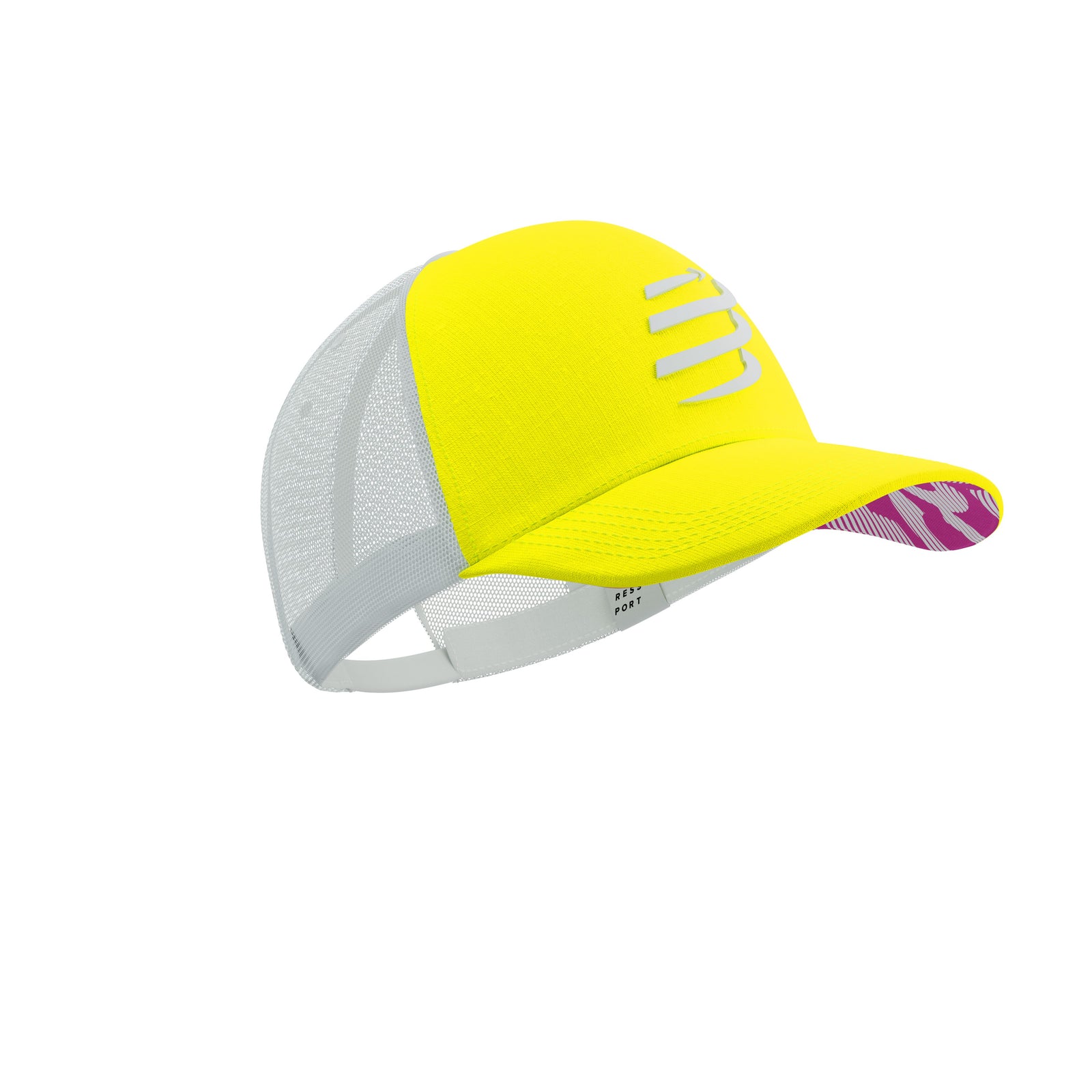 Compressport Trucker Cap White/Safety Yellow/Neon Pink One Size 