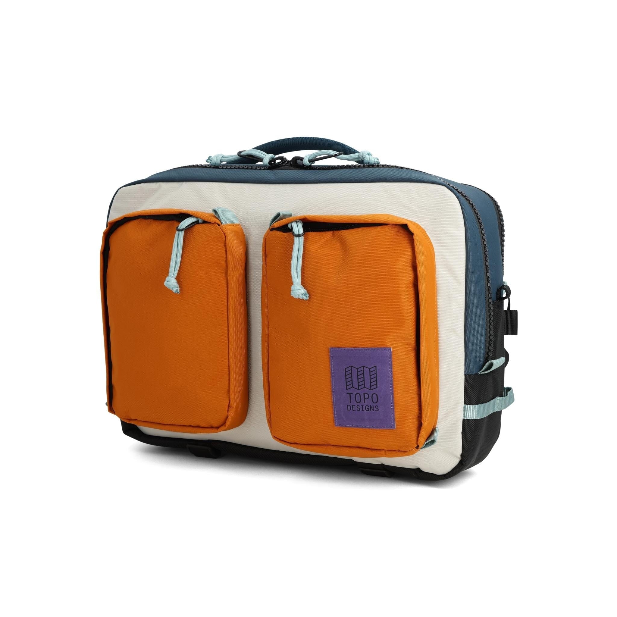 Topo Designs Global Briefcase Pond Blue/Spice 