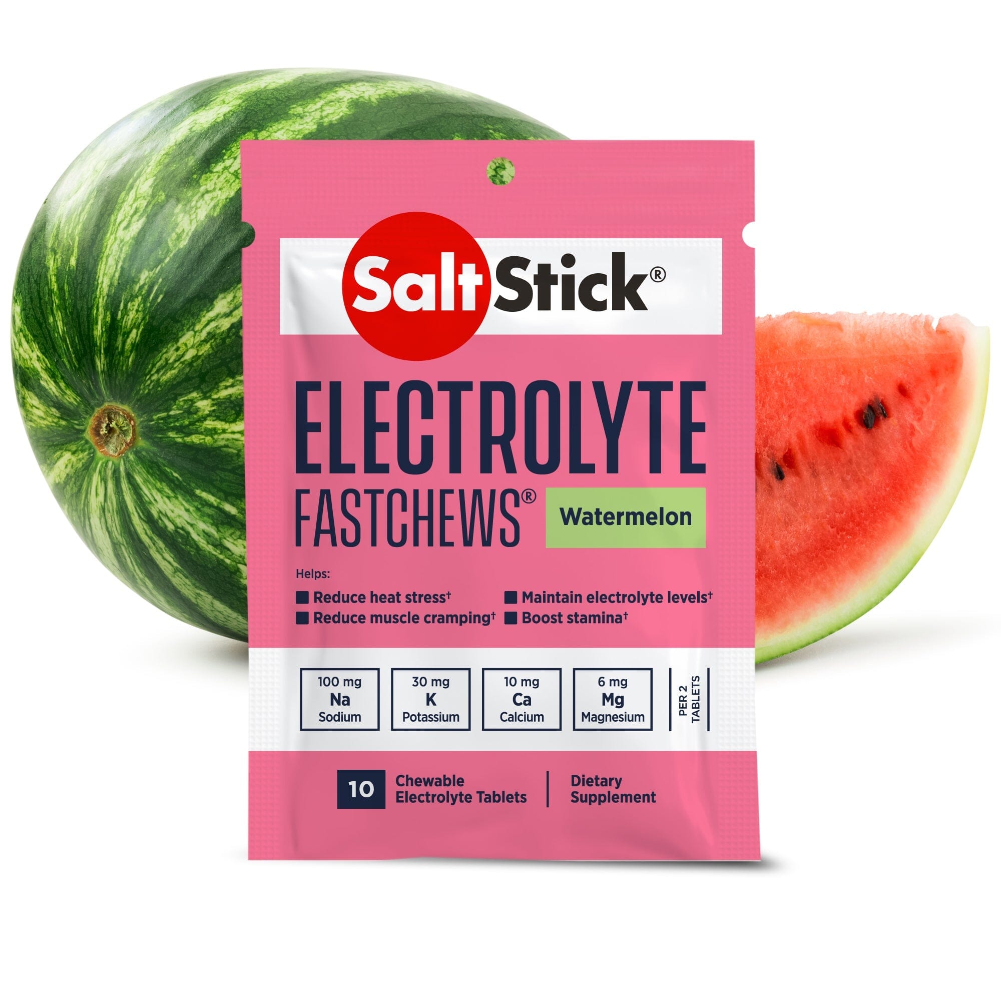 SaltStick Fastchews 10ct Pack Watermelon 