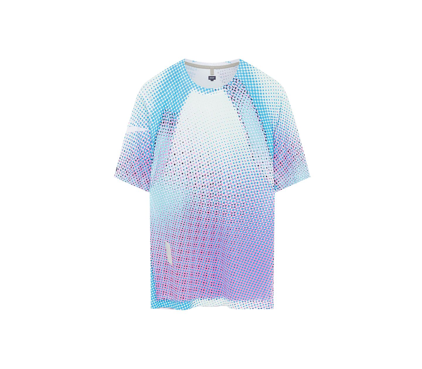 SOAR Men's Printed Tech Tee Blue/Magenta S 