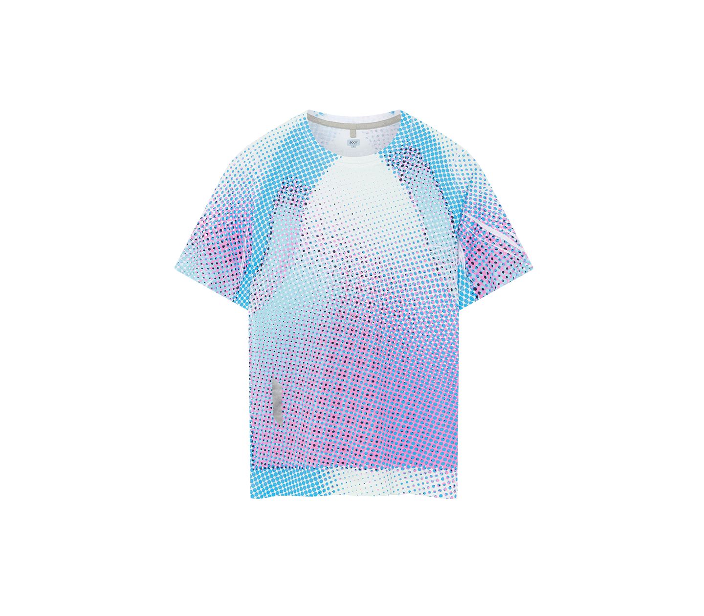 SOAR Women's Printed Tech Tee Blue/Magenta XS 
