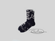 SUMS Ascenders Socks – Grey / Black