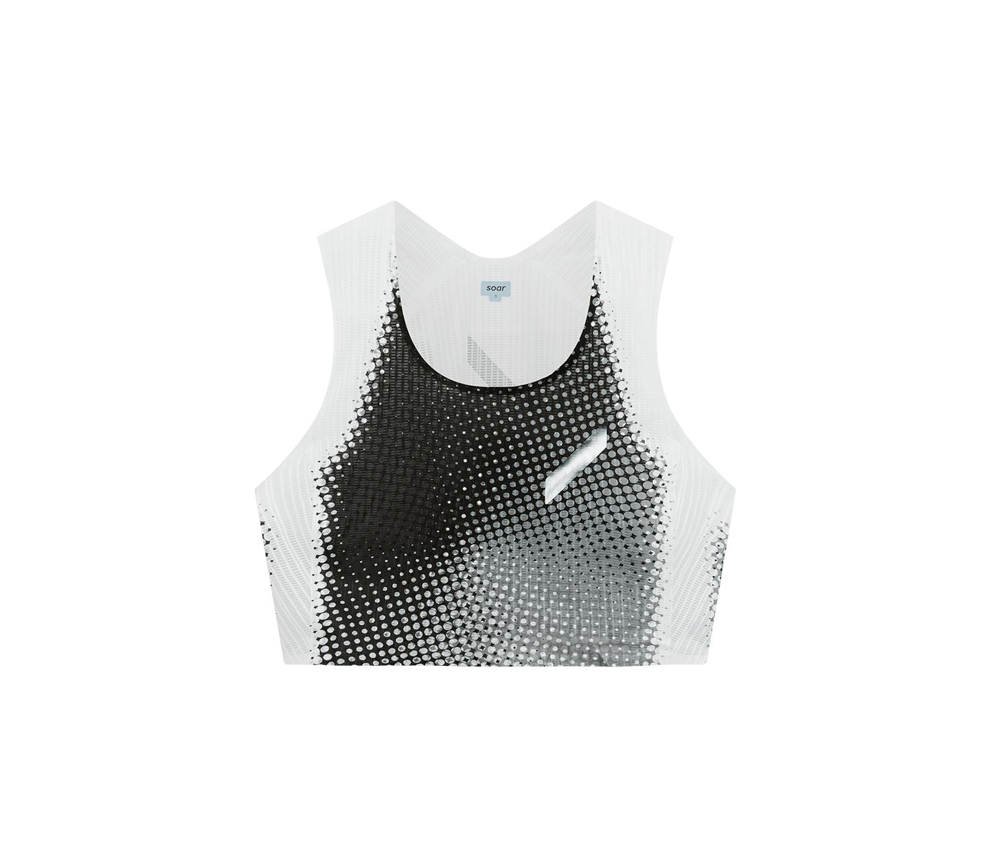 SOAR Women's Crop Race Vest Black White Dot XS 