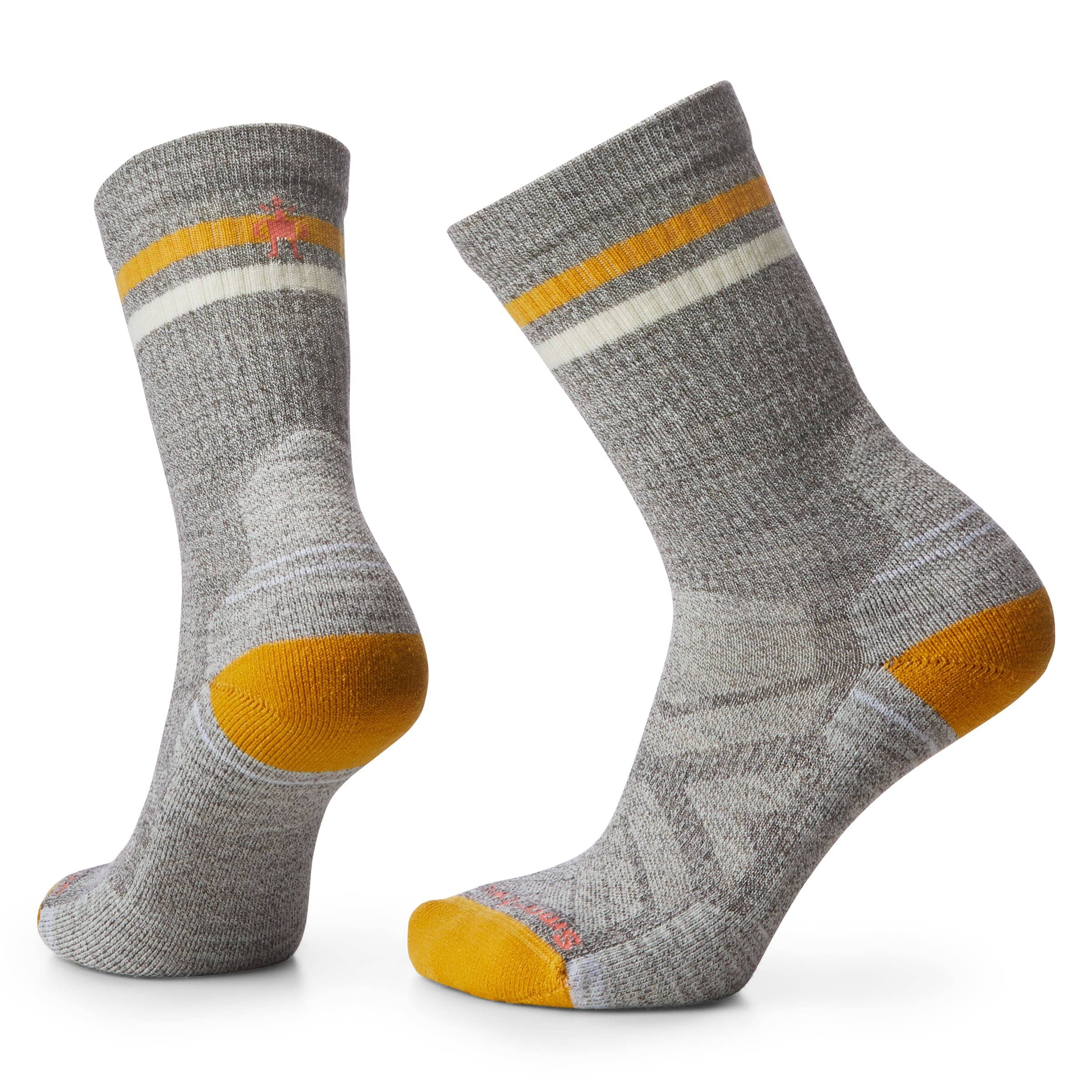 Smartwool Women's Hike Light Cushion Tube Stripe Crew Socks Taupe/Natural Marl G26 S (EU 34-37) 