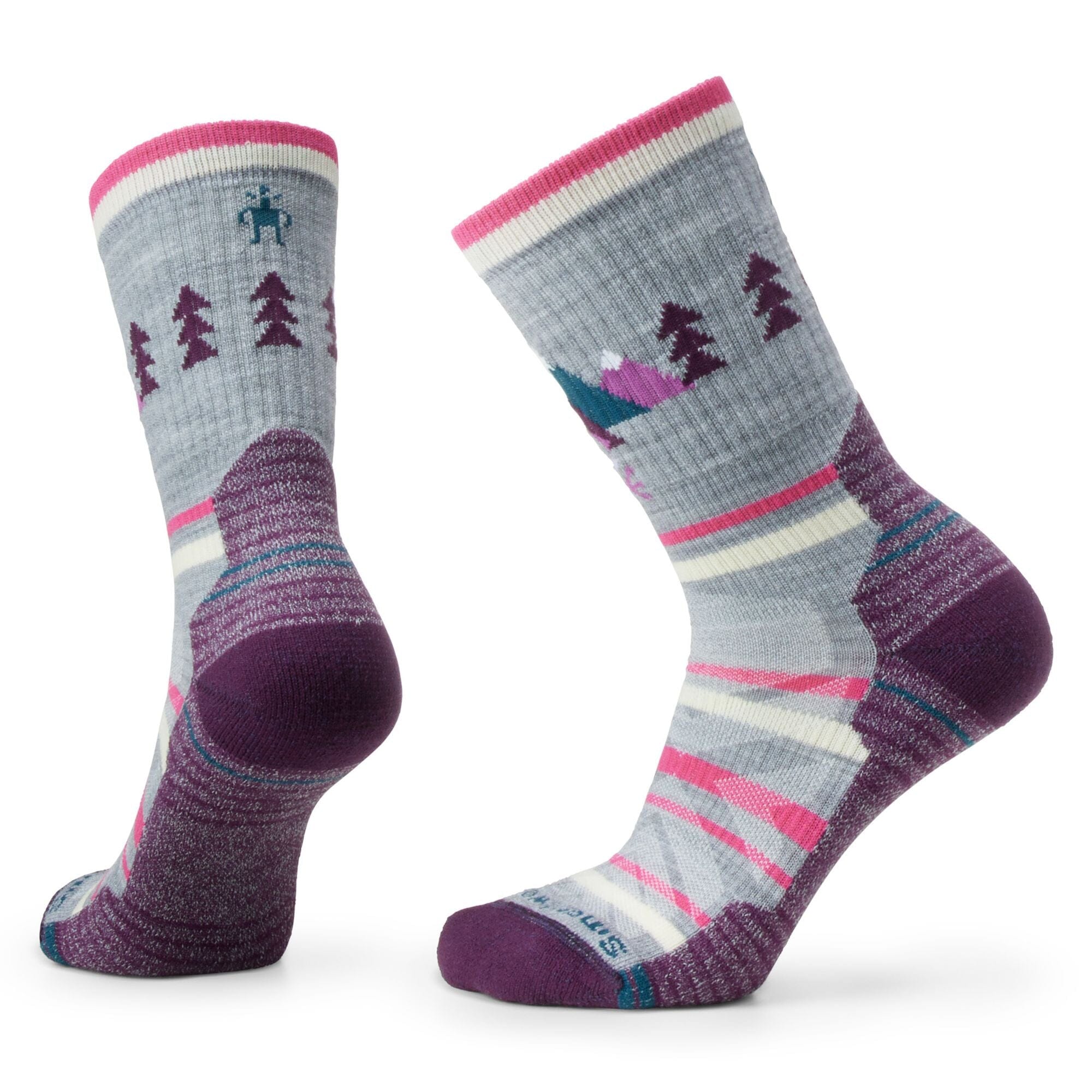 Smartwool Women's Hike Light Cushion Under the Stars Crew Socks Light Gray M (EU 38–41) 