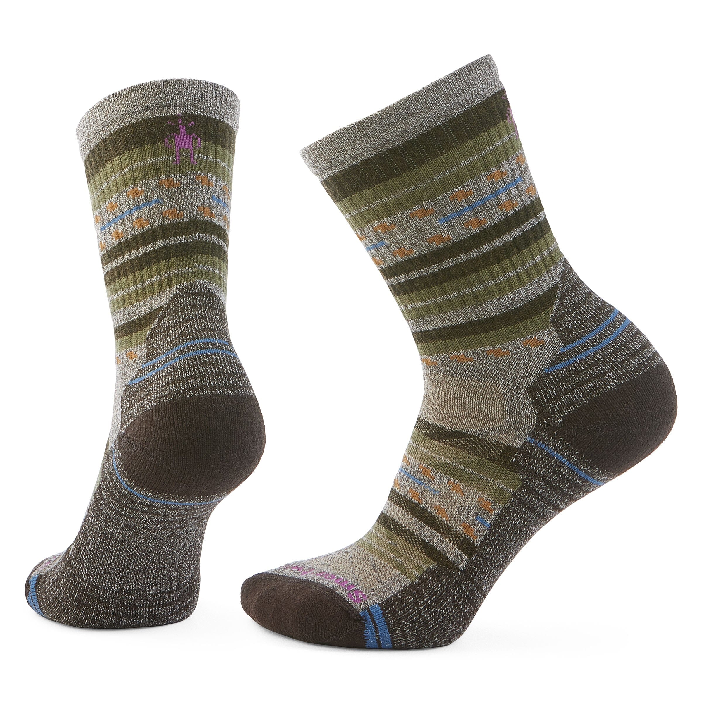 Smartwool Women's Hike Light Cushion Margarita Crew Socks Taupe/Natural Marl G26 S (EU 34-37) 