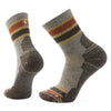 Smartwool Hike Light Cushion Striped Mid Crew Socks Taupe/Natural Marl G26 M (EU 38-41) 