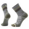 Smartwool Hike Light Cushion Striped Mid Crew Socks Ash/Charcoal H85 M (EU 38-41) 