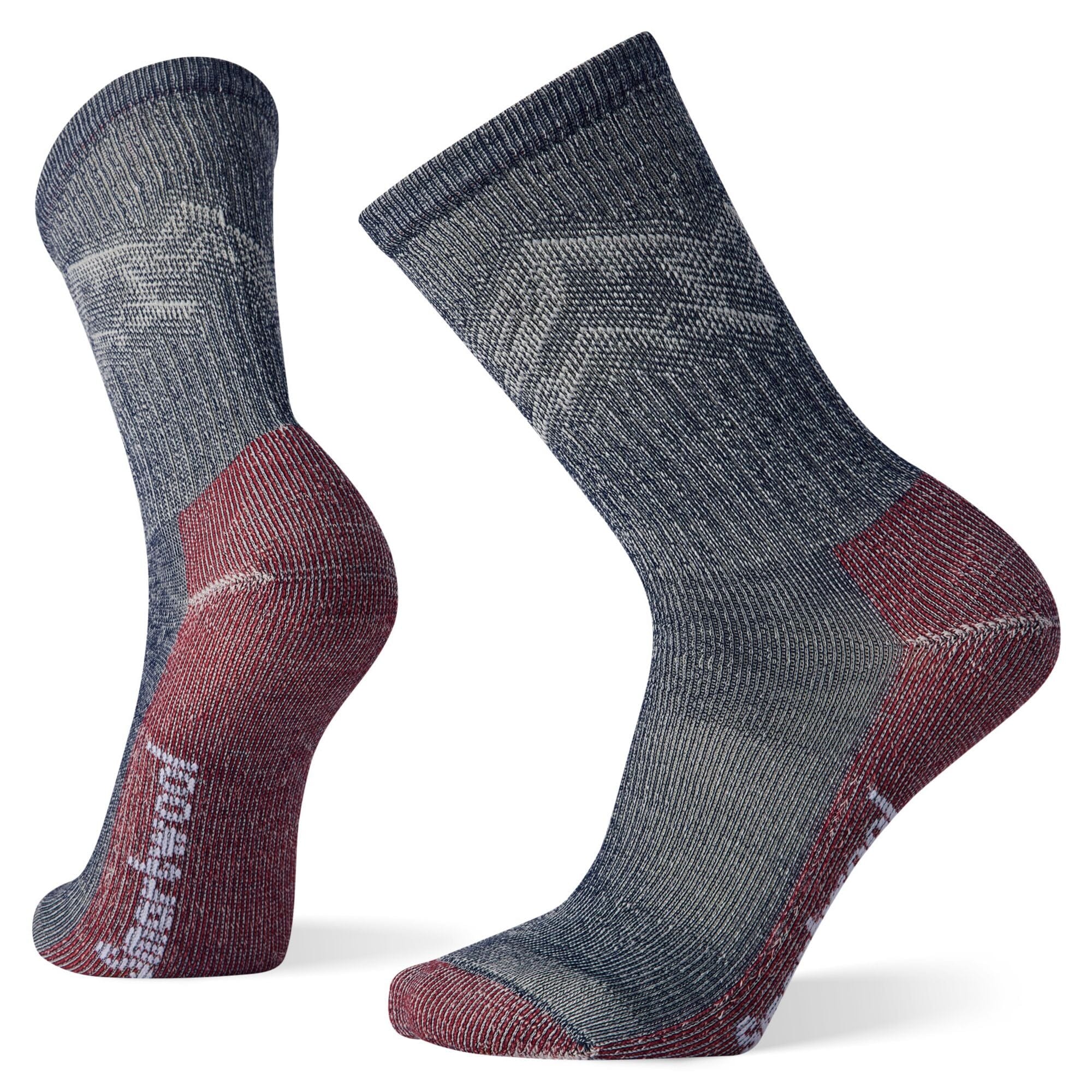 Smartwool Classic Hike Light Cushion Mountain Pattern Crew Socks Deep Navy 092 M (EU 38-41) 