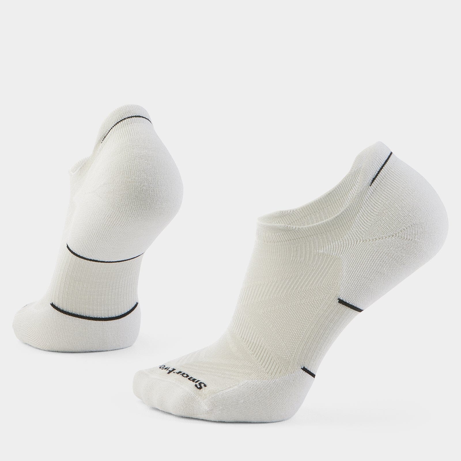 Smartwool Run Targeted Cushion Low Ankle Socks - Black/White