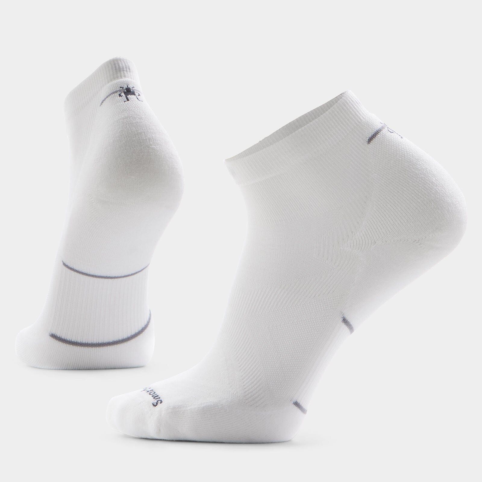 Smartwool Run Targeted Cushion Ankle Socks - White/White