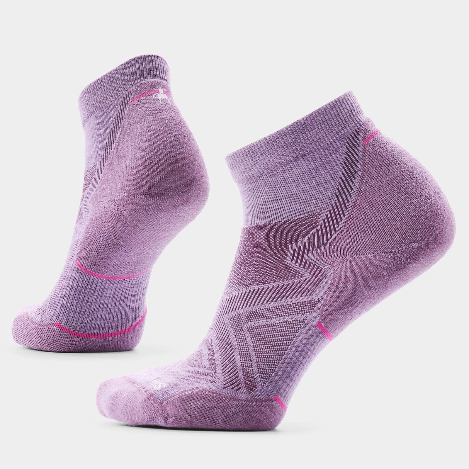 Smartwool Women's Run Targeted Cushion Ankle Socks - Purple Dawn