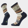 Smartwool Everyday Cozy Fair Isle Sweater Crew Socks Charcoal M (EU 38-41) 