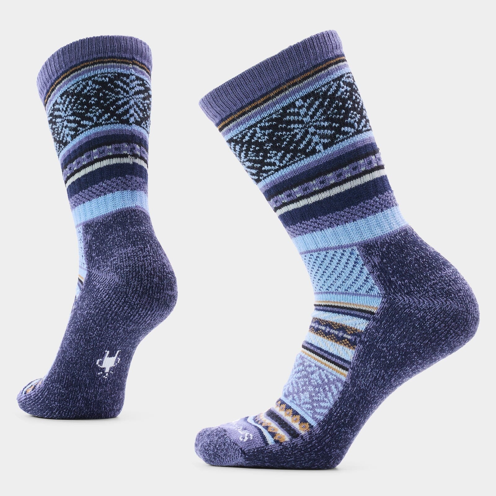 Smartwool Everyday Cozy Fair Isle Sweater Crew Socks Nightfall Blue M (EU 38-41) 