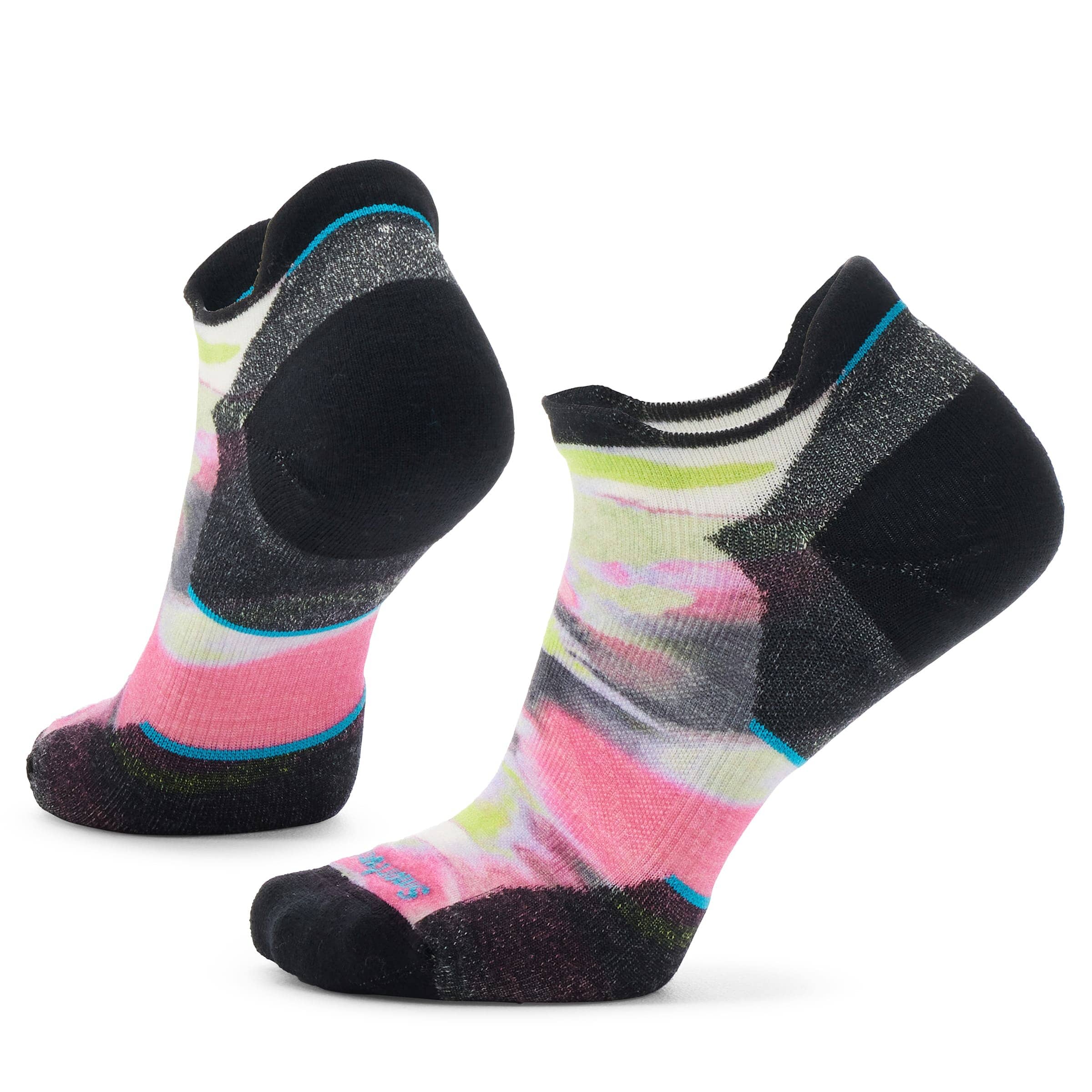 Smartwool Women's Run Targeted Cushion Brushed Print Low Ankle Power Pink L89 S (EU 34-37) 
