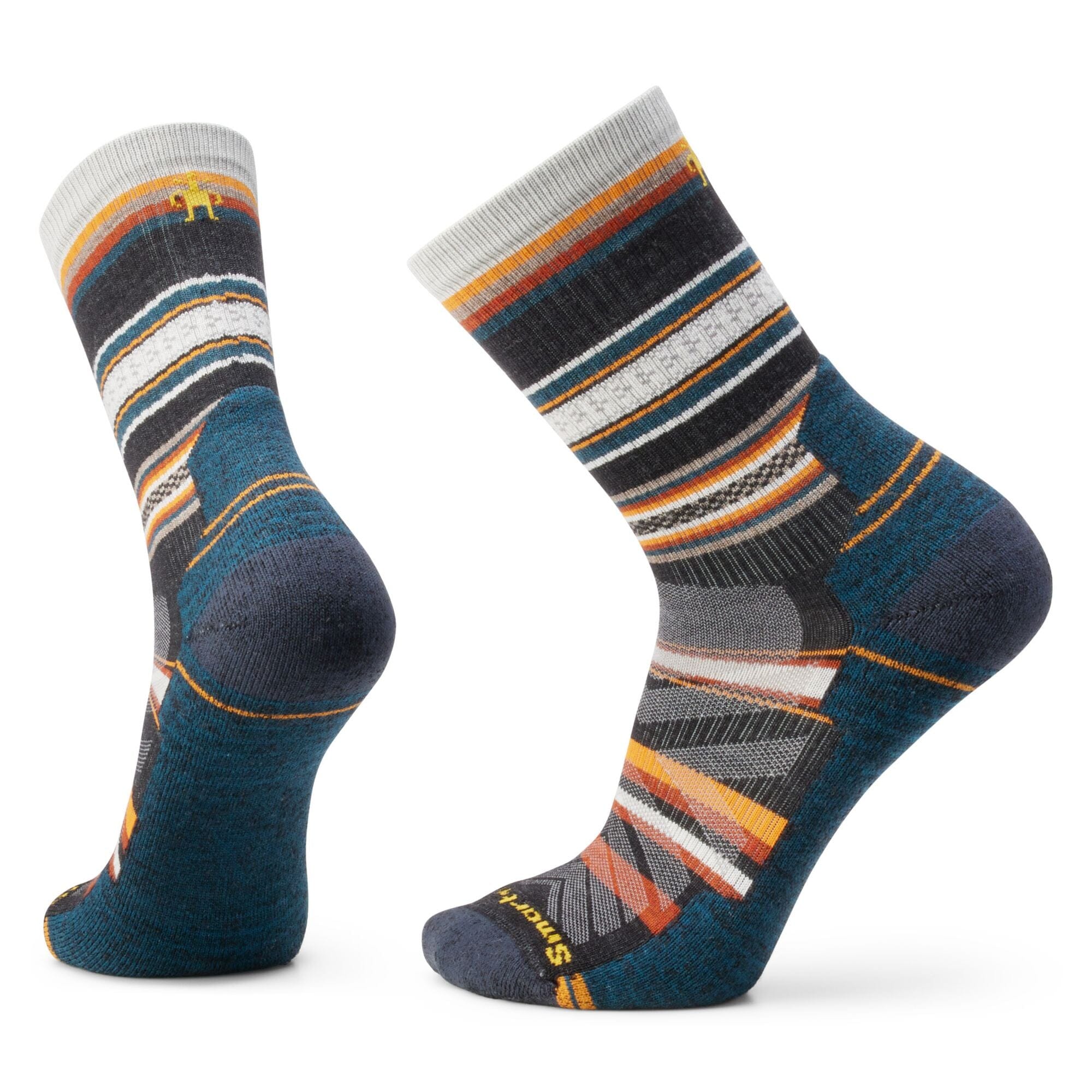 Smartwool Hike Light Cushion Panorama Crew Socks Charcoal 003 M (EU 38-41) 