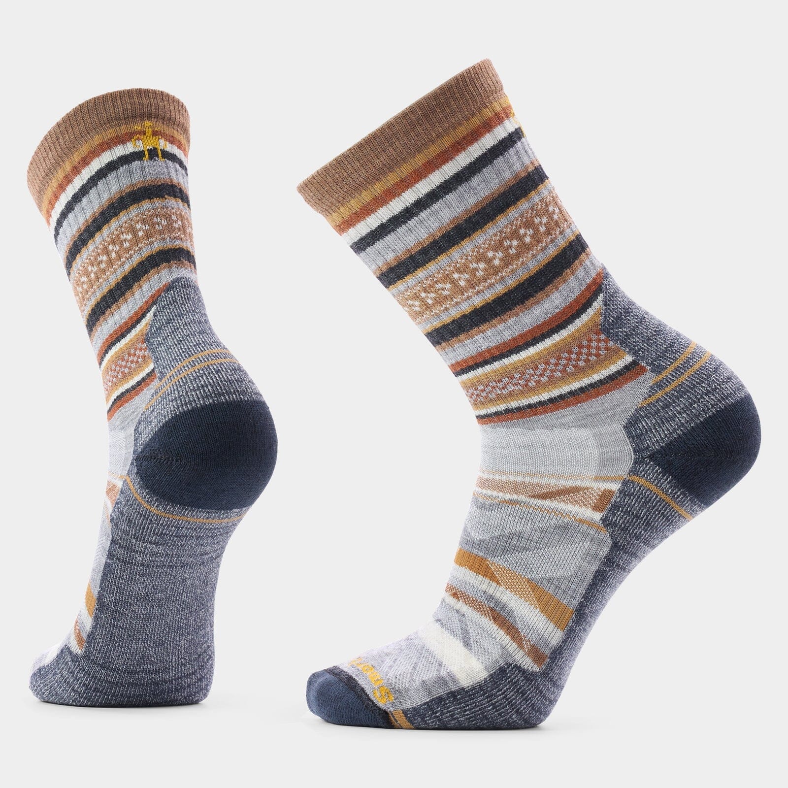 Smartwool Hike Light Cushion Panorama Crew Socks - Light Gray