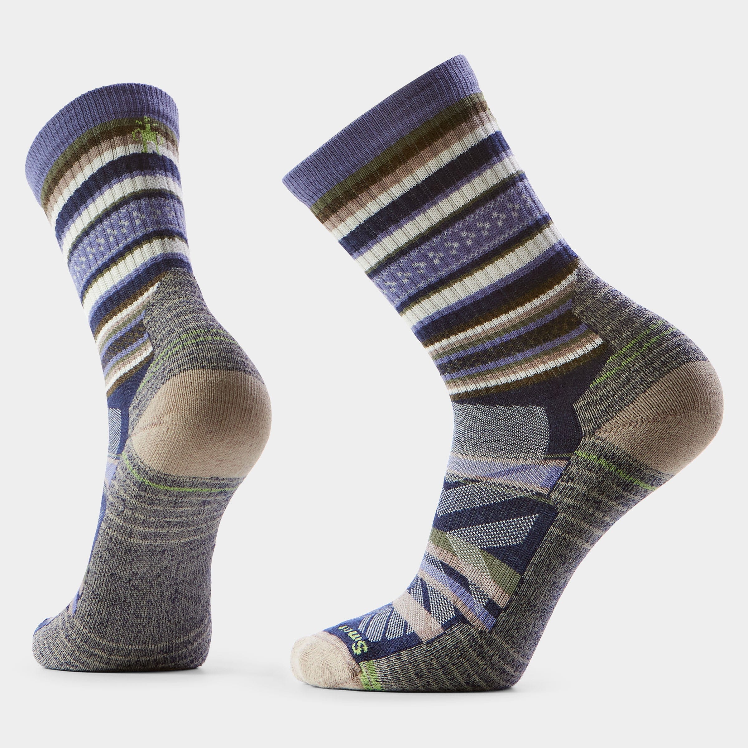 Smartwool Hike Light Cushion Panorama Crew Socks Nightfall Blue P43 M (EU 38-41) 