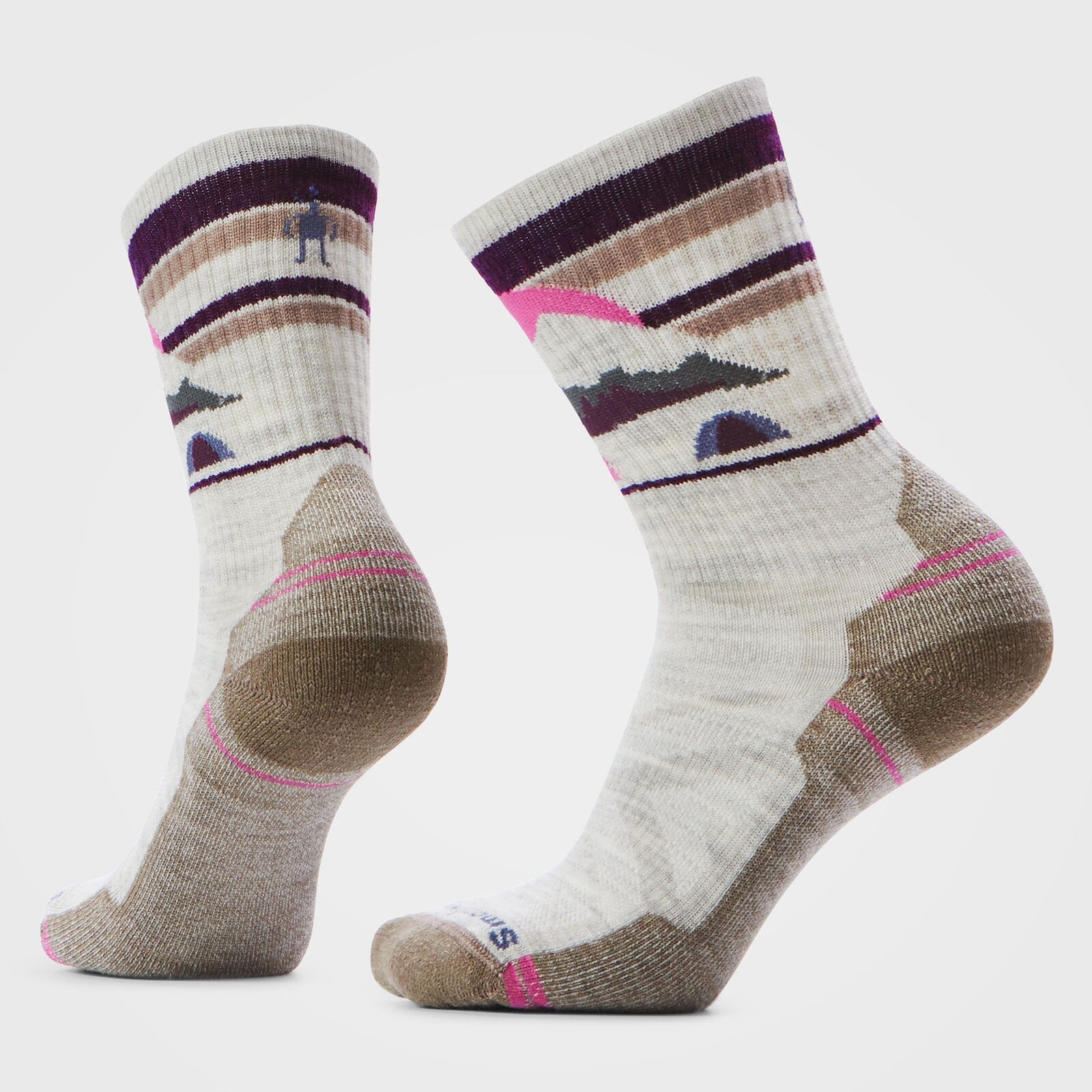 Smartwool Women's Hike Light Cushion Mountain Moon Crew Socks Ash S (EU 34-37) 