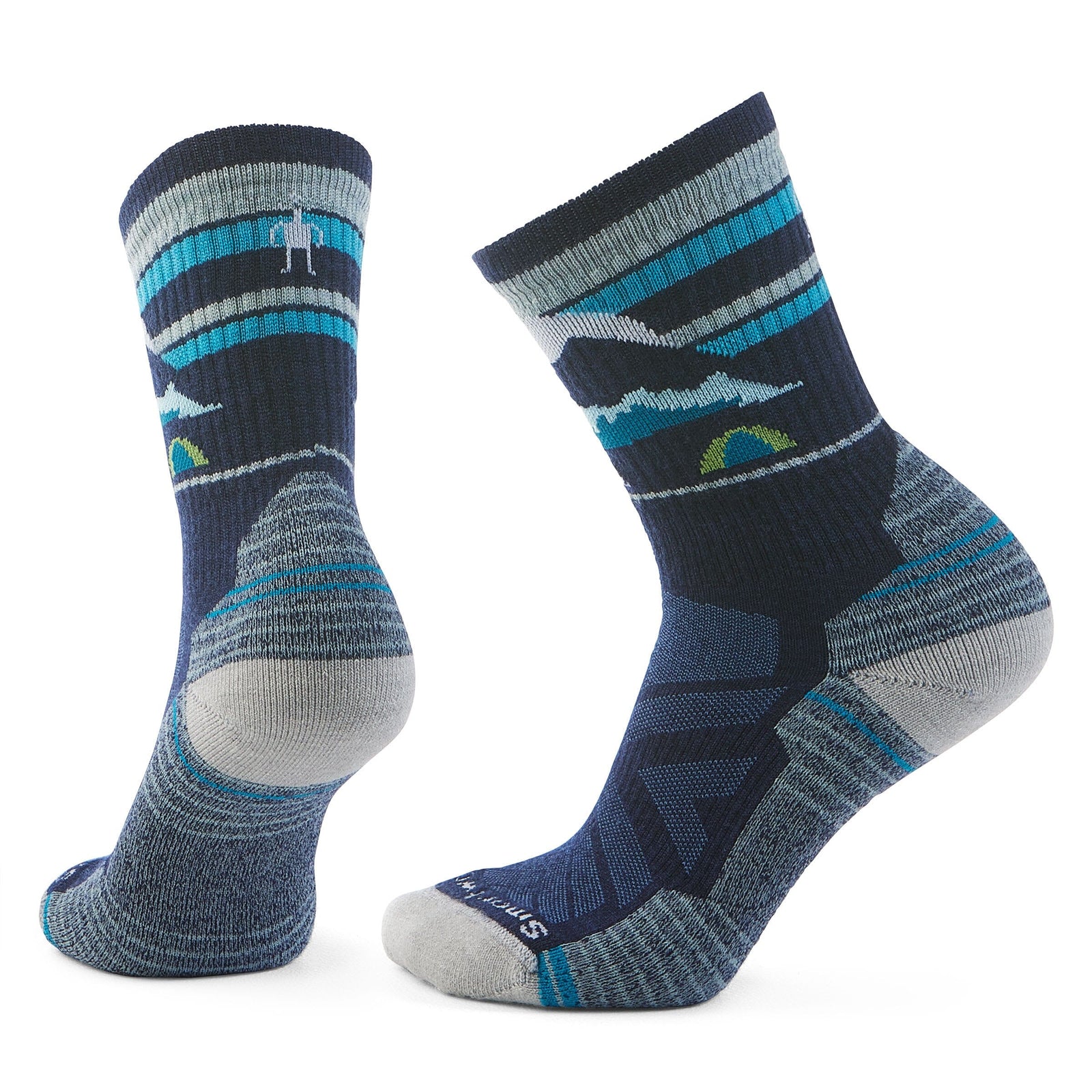 Smartwool Women's Hike Light Cushion Mountain Moon Crew Socks Deep Navy 092 S (EU 34-37) 