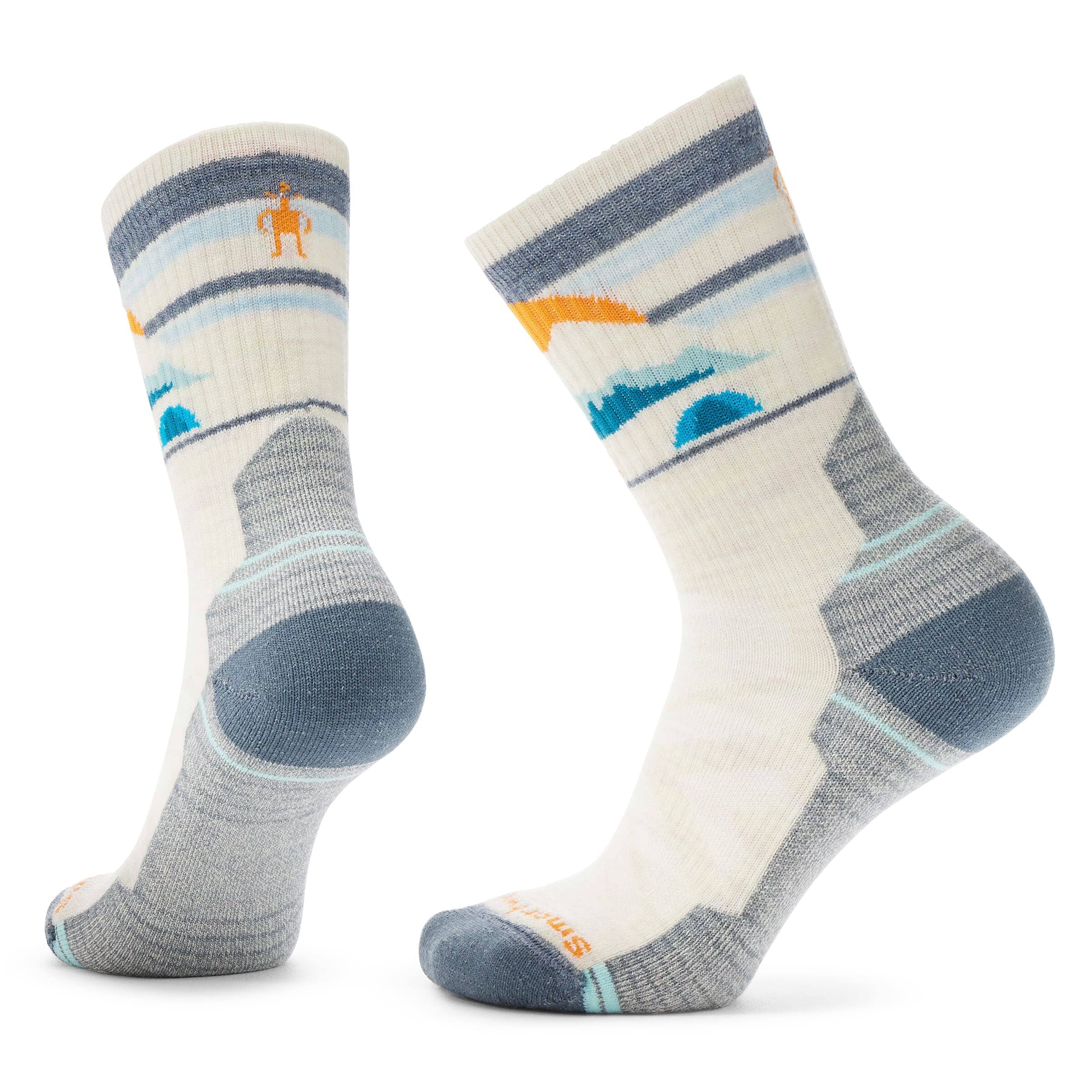 Smartwool Women's Hike Light Cushion Mountain Moon Crew Socks Moonbeam A81 S (EU 34-37) 