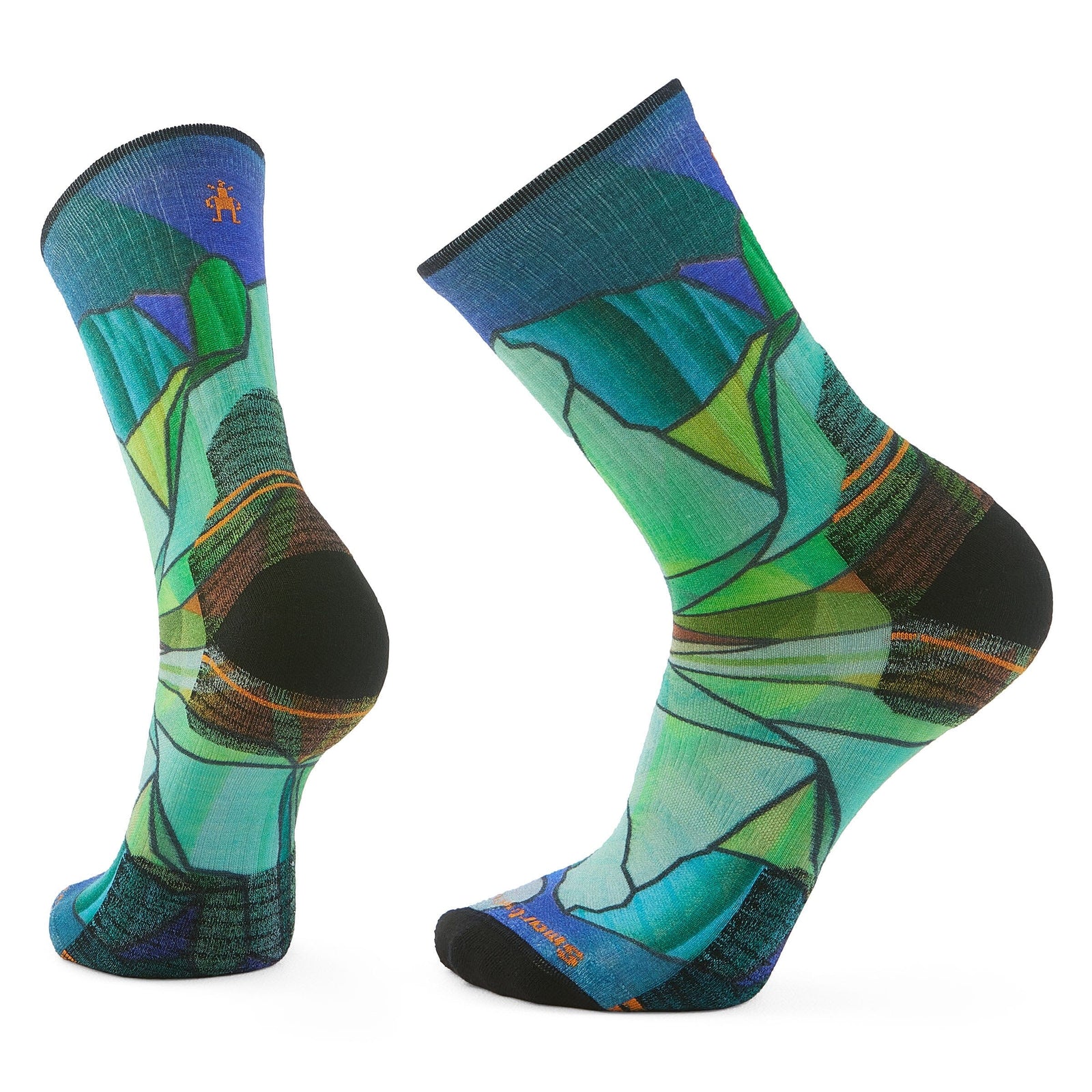 Smartwool Hike Targeted Cushion Mirror Mountain Print Crew Socks Capri 810 M (EU 38-41) 