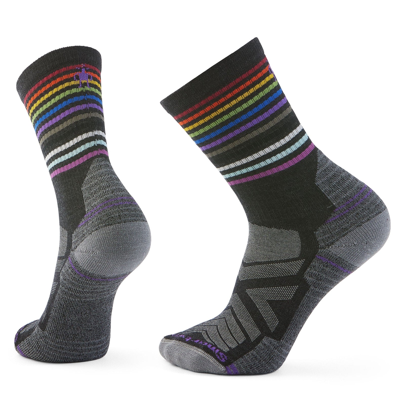 Smartwool Hike Light Cushion Pride Crew Socks Charcoal 003 M (EU 38-41) 