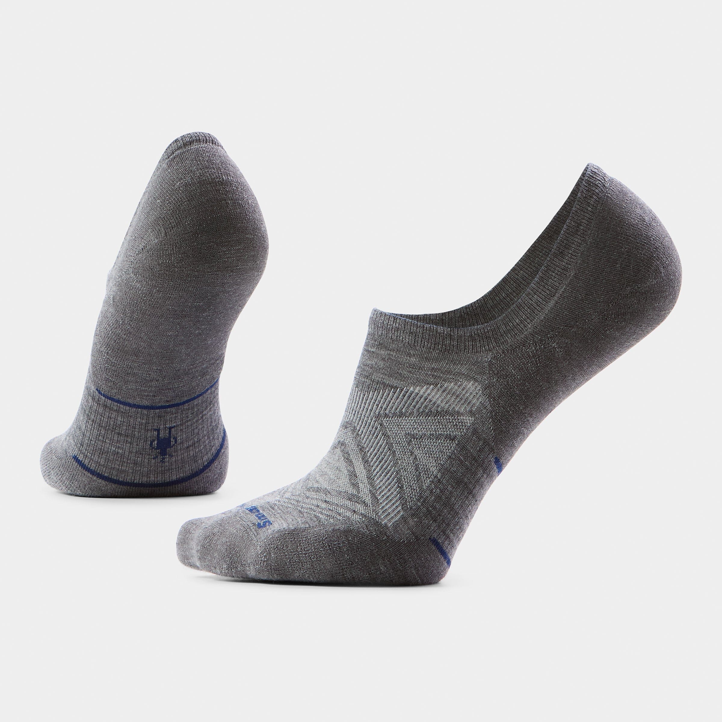 Smartwool Run Targeted Cushion No Show Socks Medium Gray 052MG M (EU 38-41) 