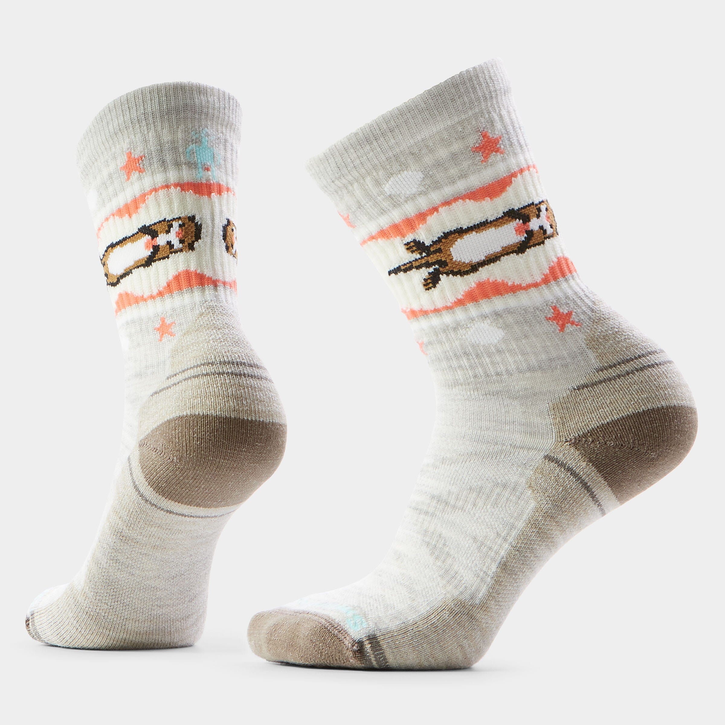 Smartwool Women's Hike Light Cushion Otter Float Crew Socks Ash 069 S (EU 34-37) 