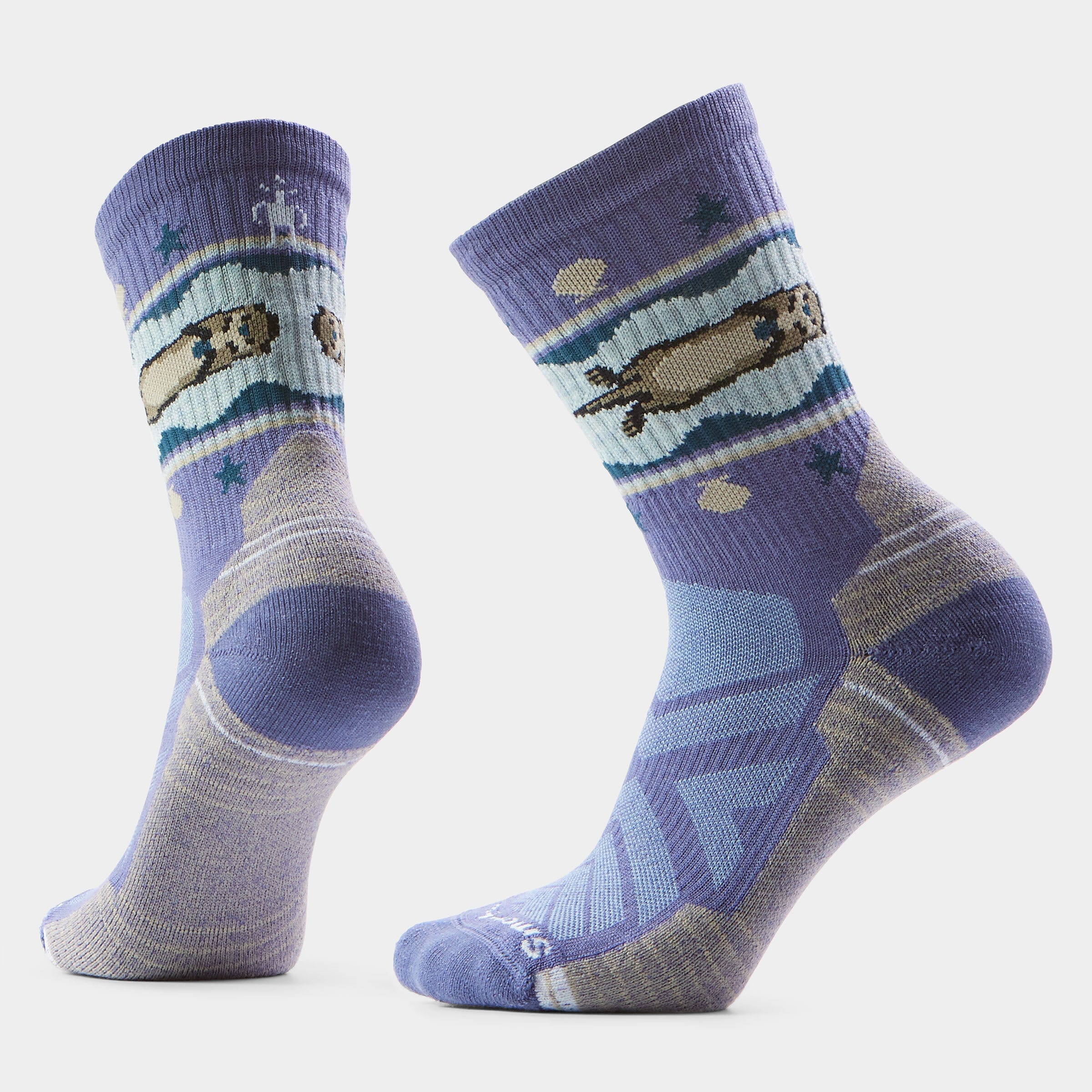 Smartwool Women's Hike Light Cushion Otter Float Crew Socks Nightfall Blue P43 S (EU 34-37) 