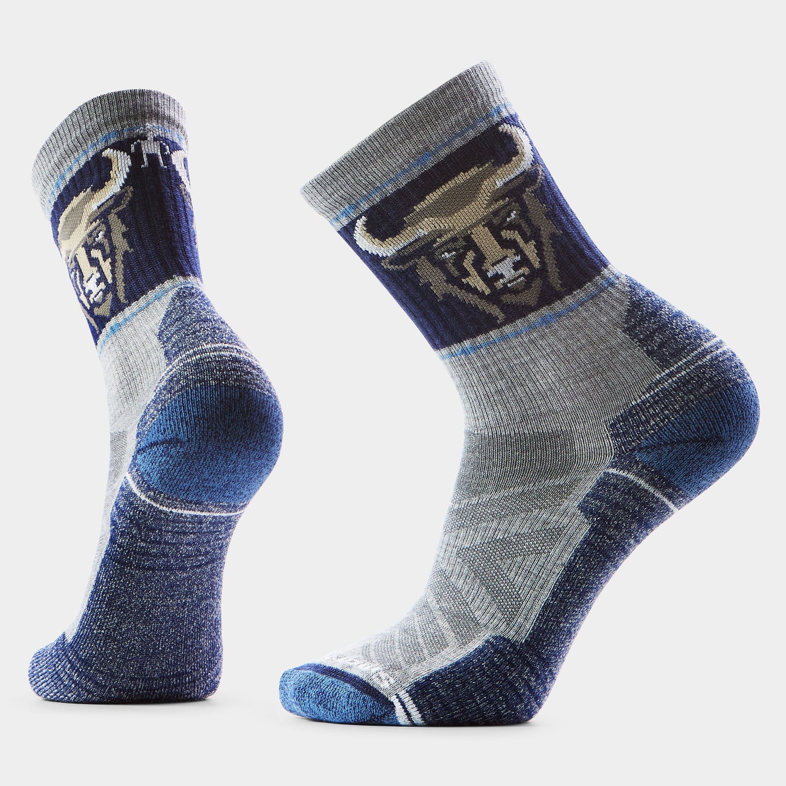 Smartwool Hike Light Cushion Bison Crew Socks Light Gray 039 M (EU 38-41) 