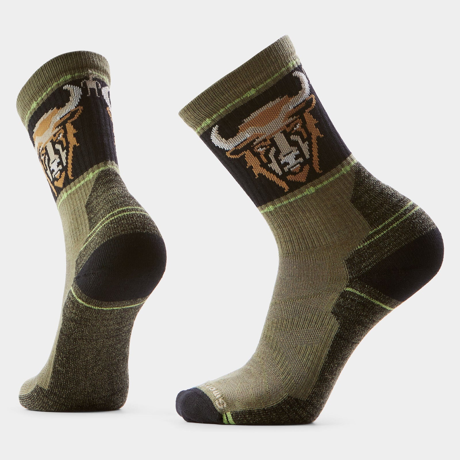 Smartwool Hike Light Cushion Bison Crew Socks Light Gray 039 M (EU 38-41) 