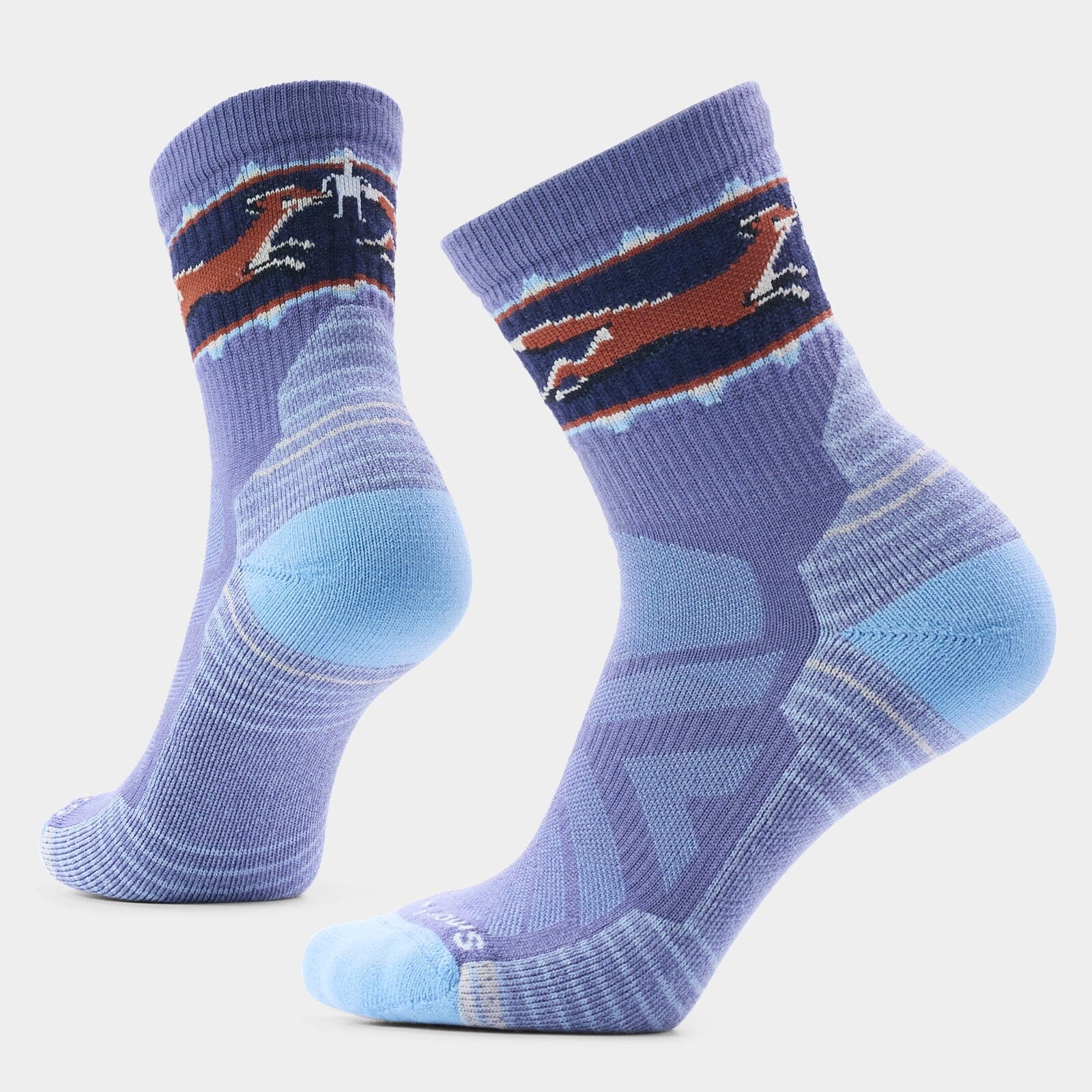 Smartwool Women's Hike Light Cushion Fox Meadow Mid Crew Socks Nightfall Blue S (EU 34-37) 