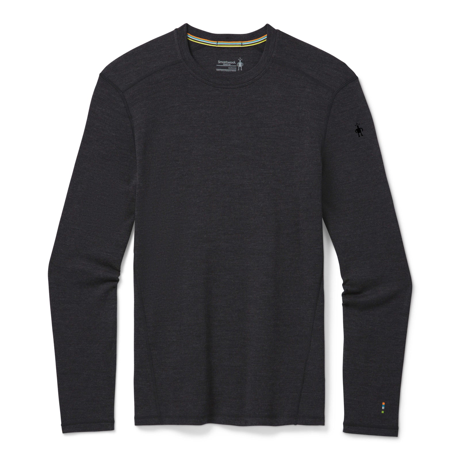 Smartwool Men's Classic Thermal Merino Base Layer Crew Charcoal Heather XS 