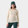 Smartwool Women's Classic Thermal Merino Base Layer Crew Almond Donegal XS 