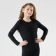 Smartwool Kids' Classic Thermal Merino Base Layer Crew – Black