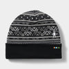 Smartwool Thermal Merino Reversible Cuffed Beanie Black Fair Isle Fun One Size 