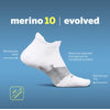 Feetures Merino 10 Max Cushion Crew Socks 