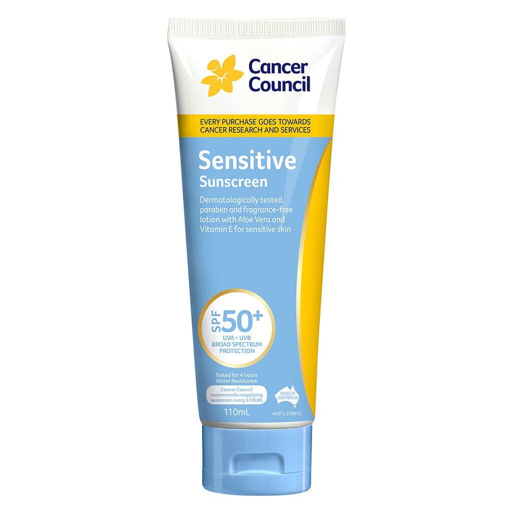 Cancer Council Sensitive Sunscreen Spf50+ TUBE 110ML 