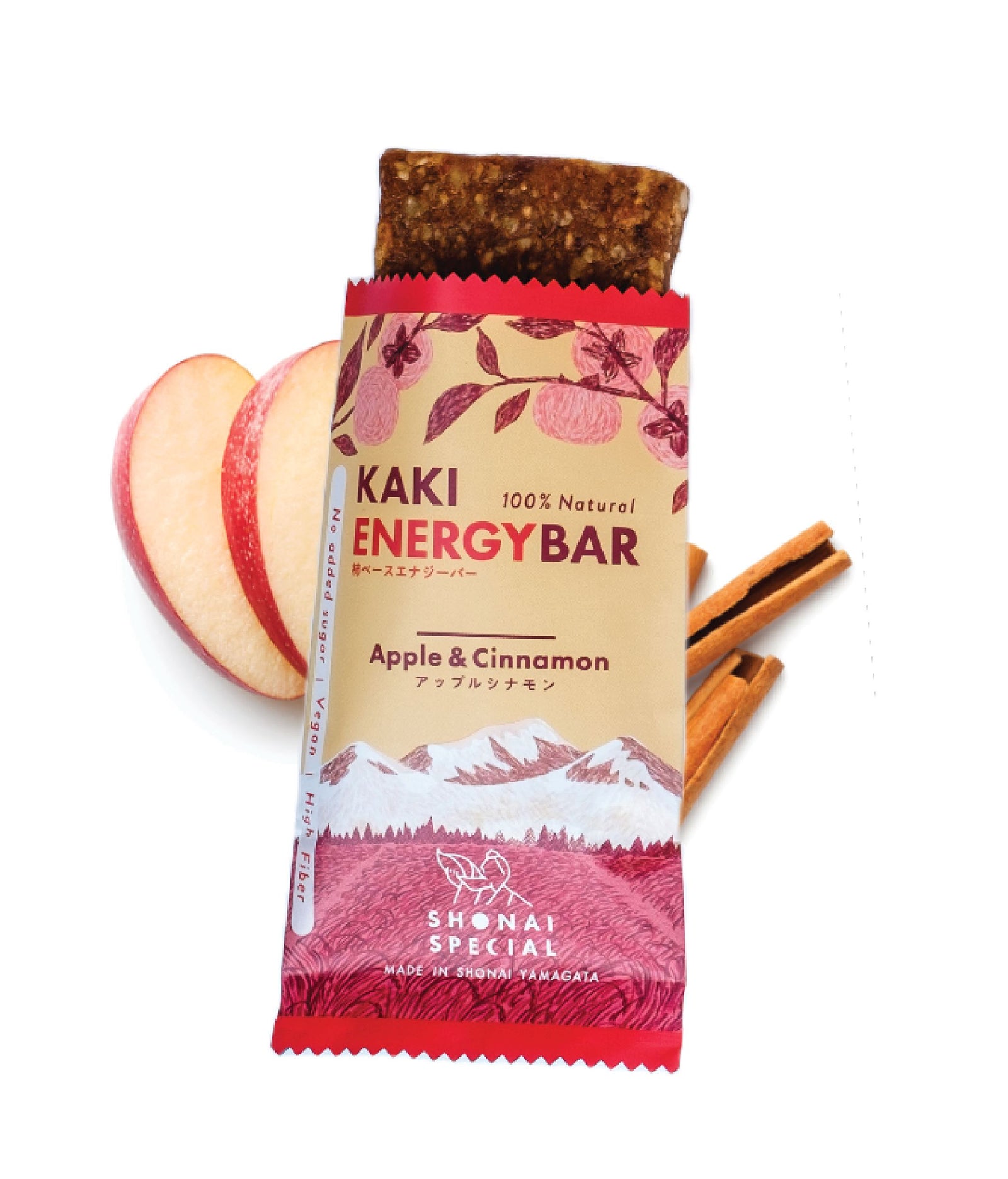 Shonai Special Kaki Energy Bar Apple & Cinnamon 