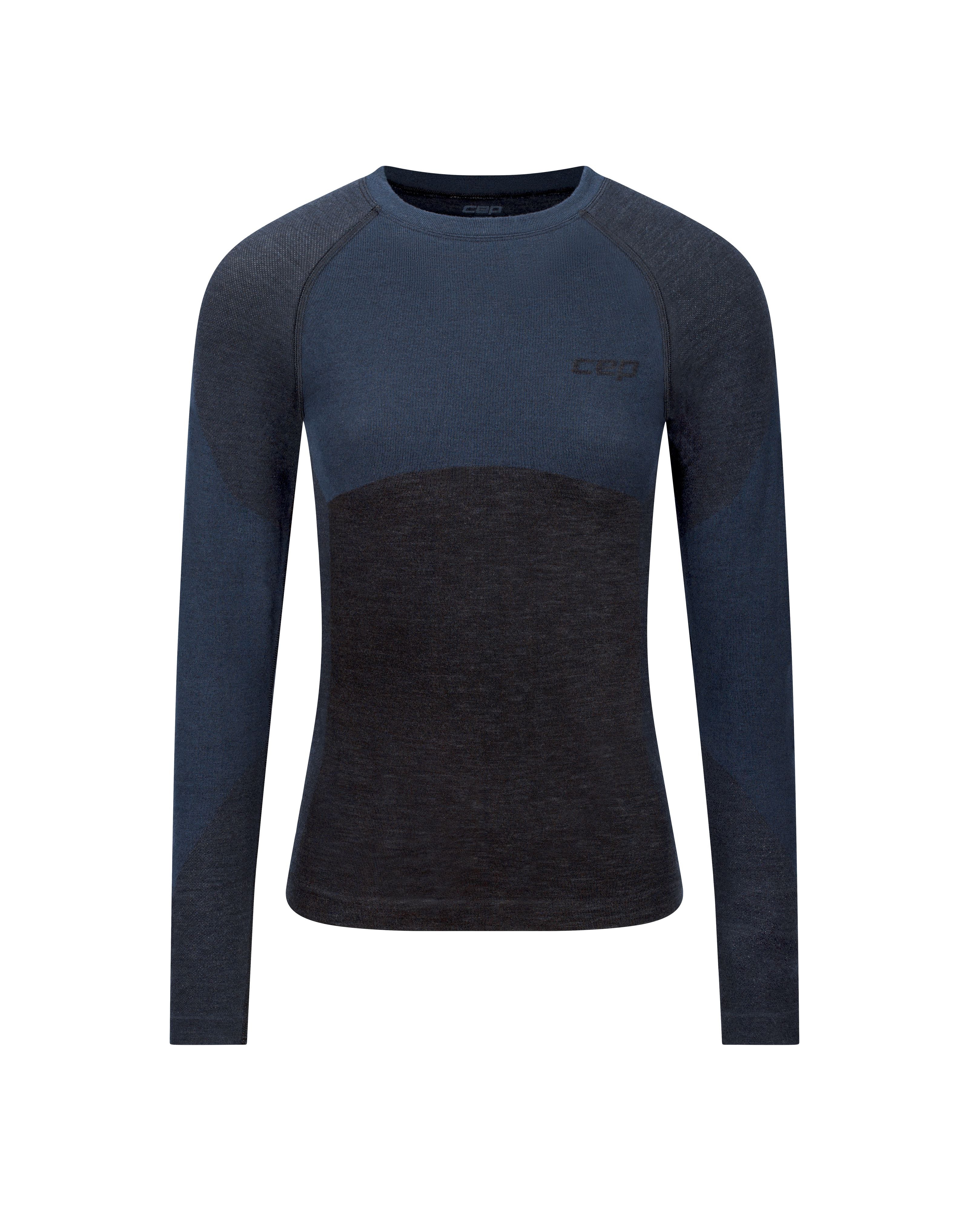 CEP Ski Merino Base Layer Shirt Long Sleeve 2.0, Women – Black