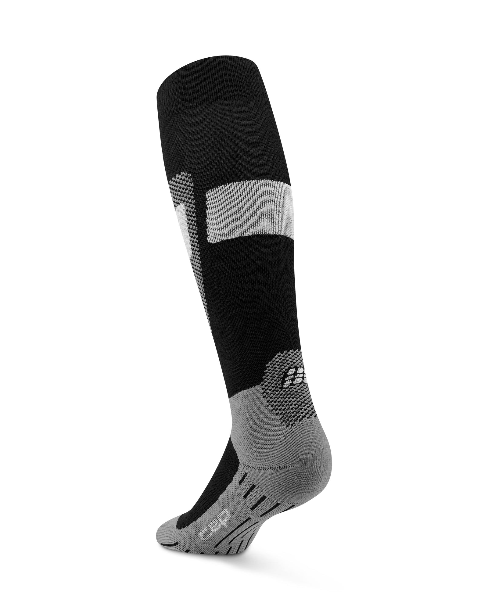 CEP Ski Merino Tall Compression Socks 3.0, Women – Black/Grey