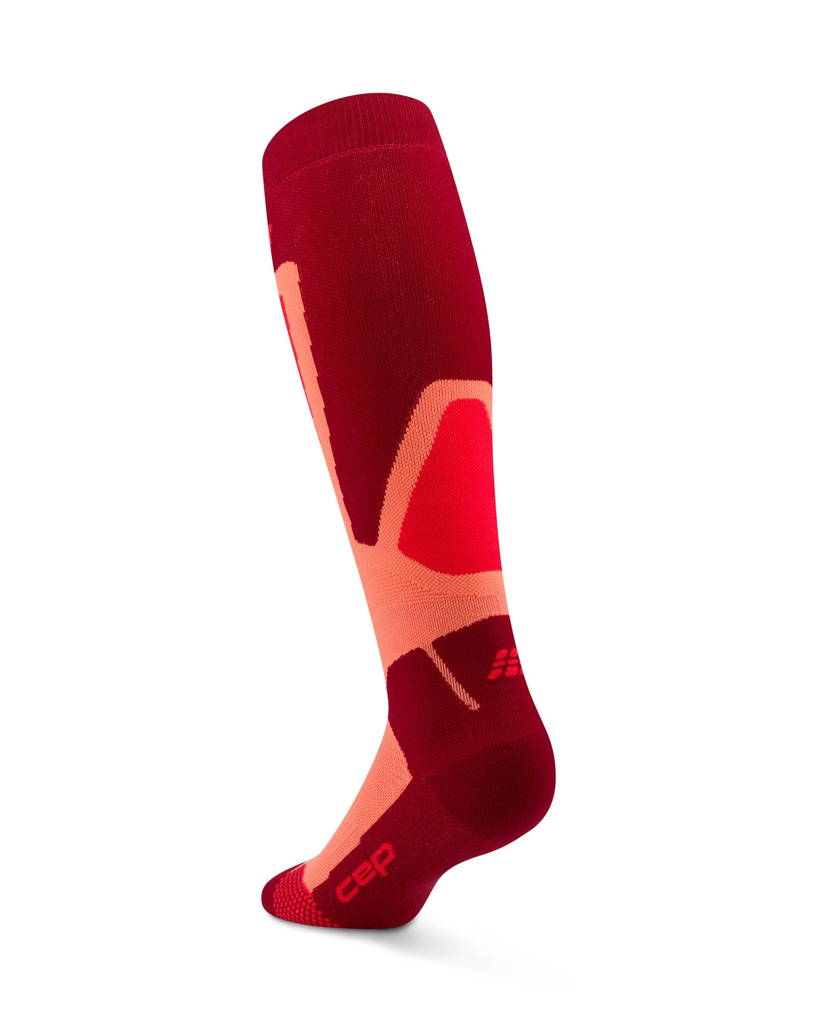 CEP Ski Thermo Tall Compression Socks 4.0, Men – Red/Coral