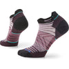 Smartwool Women's Run Zero Cushion Stripe Low Ankle Socks Purple Eclipse S (EU 34-37) 
