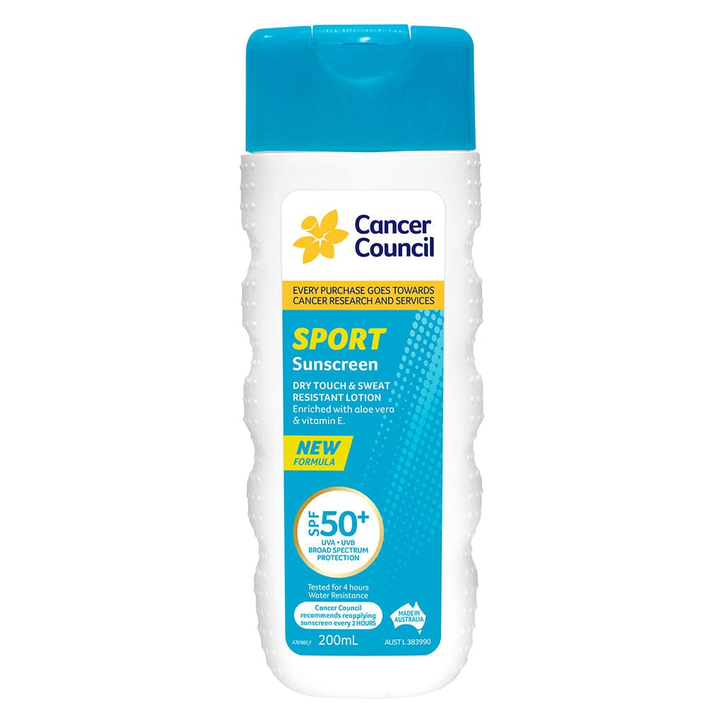 Cancer Council Sport Sunscreen Spf50+ TUBE 200ML Dry Touch 