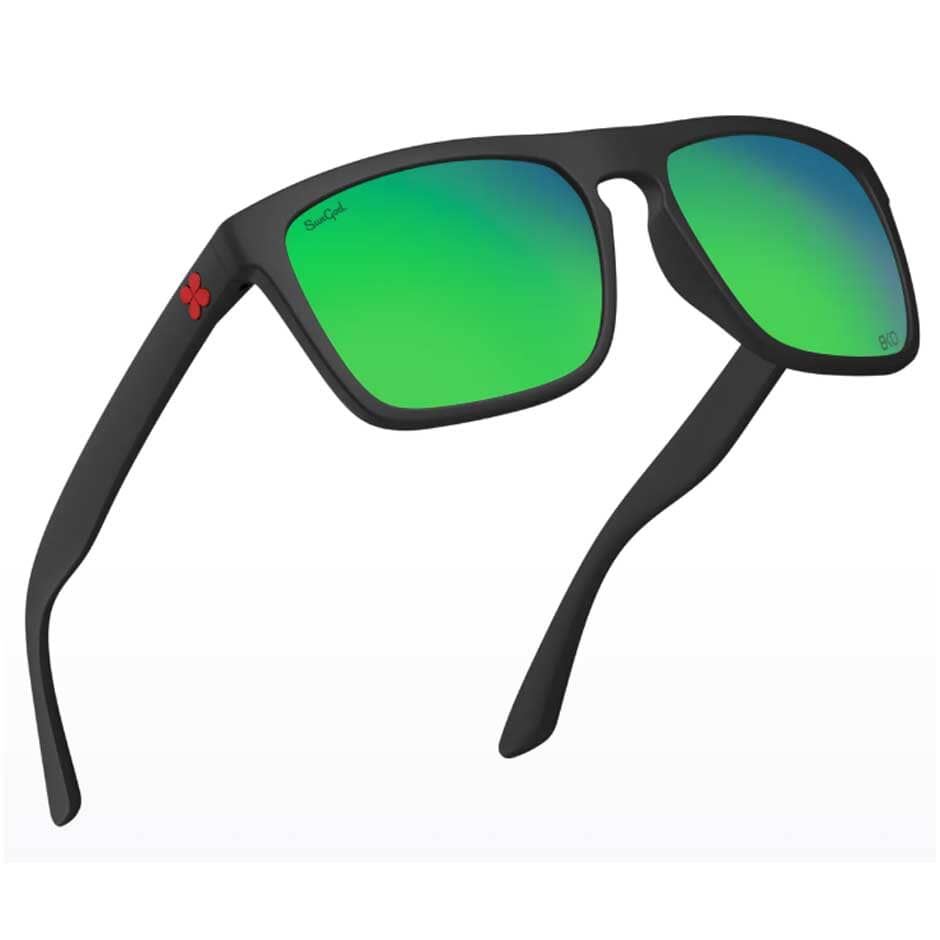 Sungod Renegades 8KO glasses Matte Grey / Green 