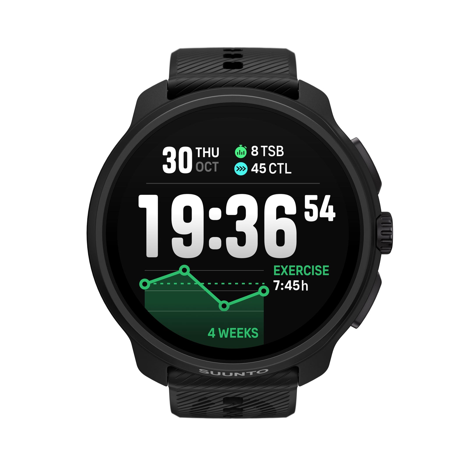 Suunto Race 2 GPS Watch - Stainless Steel All Black One Size 