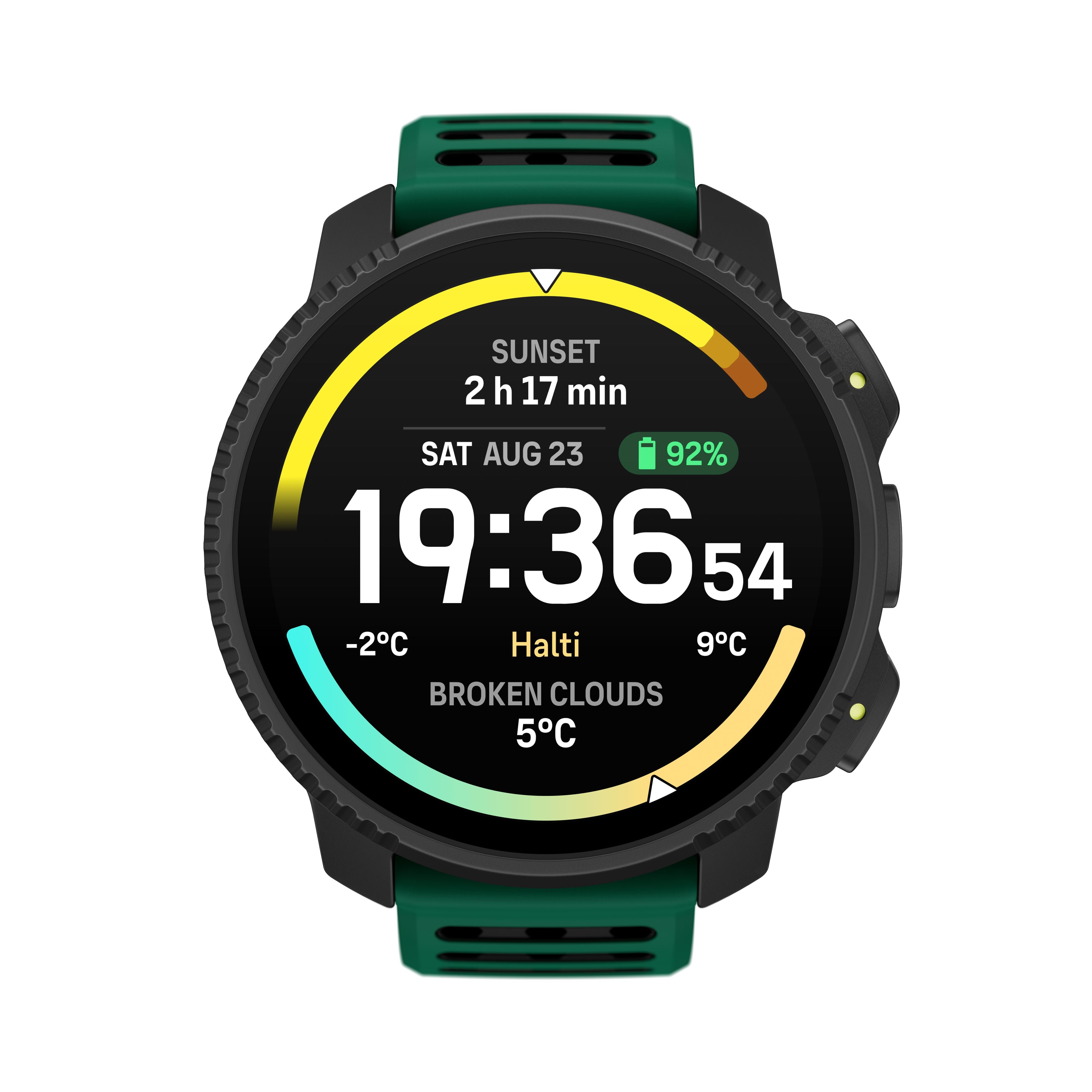 Suunto Vertical 2 GPS Watch - Stainless Steel Pine Green One Size 