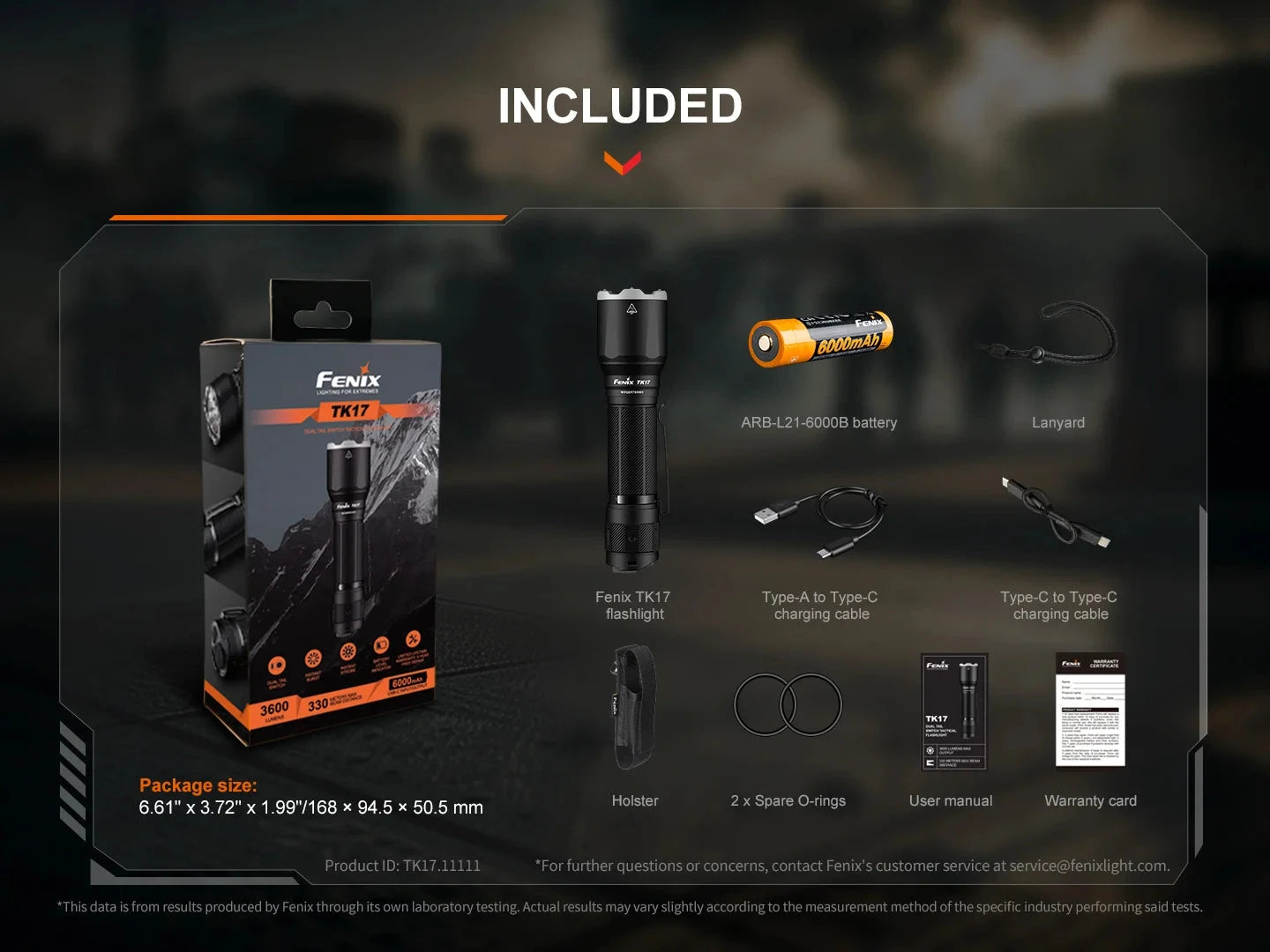 Fenix TK17 Tactical Flashlight 