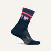 Feetures Trail Max Cushion Mini Crew Socks Purple Aurora Small 